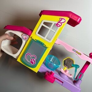 Fisher Price Little People Barbie Pet Spa Grooming Salon Playset Pink 2023